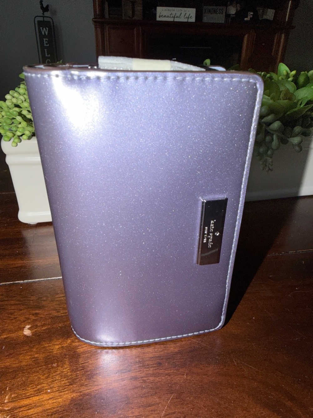 NWT Kate Spade Metallic Lavender Wallet - Picture 7 of 9